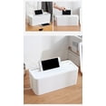 thumbnail image 4 of Huayishang Storage Box New Popular Multifunctional Convenient Home Power Socket Storage Box 1Pc, Kitchen Essentials Clearance Sale White, 4 of 6