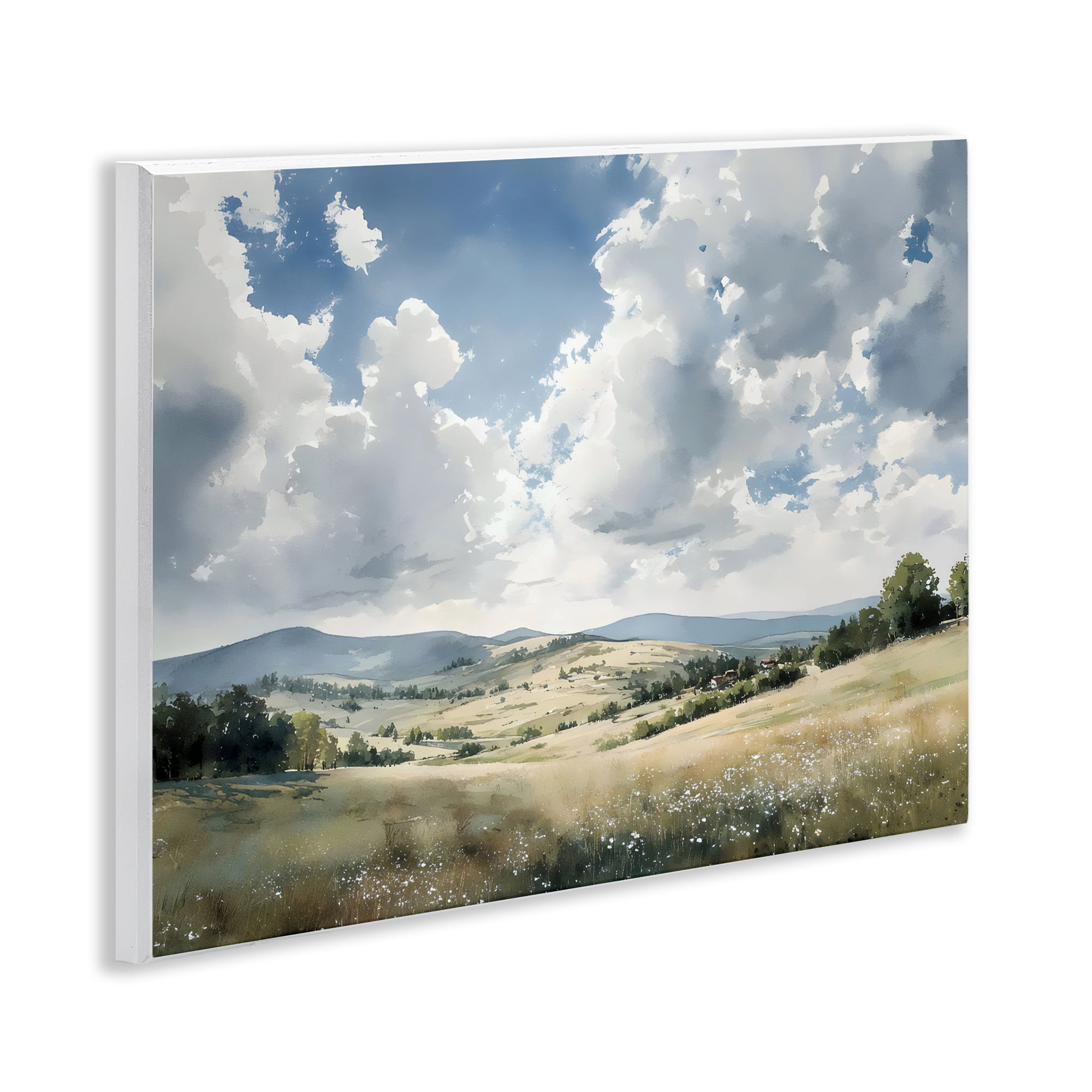 Stupell Industries Cloudy Hills Meadow Wall Plaque Art, design by Franklyn Gregory