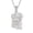 Classic White Gold, variant on Iced Out 5A Zircon Jesus Pendant Necklace for Men and Women, 14K Gold Plated Simulated Diamond Bling Cross Hip Hop Necklace