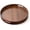 Brown, variant on Walnut Wooden Tray, Rustic Vintage Decorative Tray, Fast Food Style Serving Trays for Eating On Lap, Side Plates for Tea Coffee Breakfast