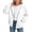 White, variant on Gubotare Girls Zip Up Hoodie Kids Fashion Oversized Sweatshirt Jacket With Pockets Lightweight Preppy Sweatshirts 5-14 Years (Dark Green, 9-10 Years)