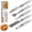6, variant on 12 Pack Vegetable and Fruit Carving Tools, Chef Garnish Tools, Melon Baller Scoop Set,  Zester, Vegetable Peeler,  Corer, Stainless Steel Carving  Set for Fruits