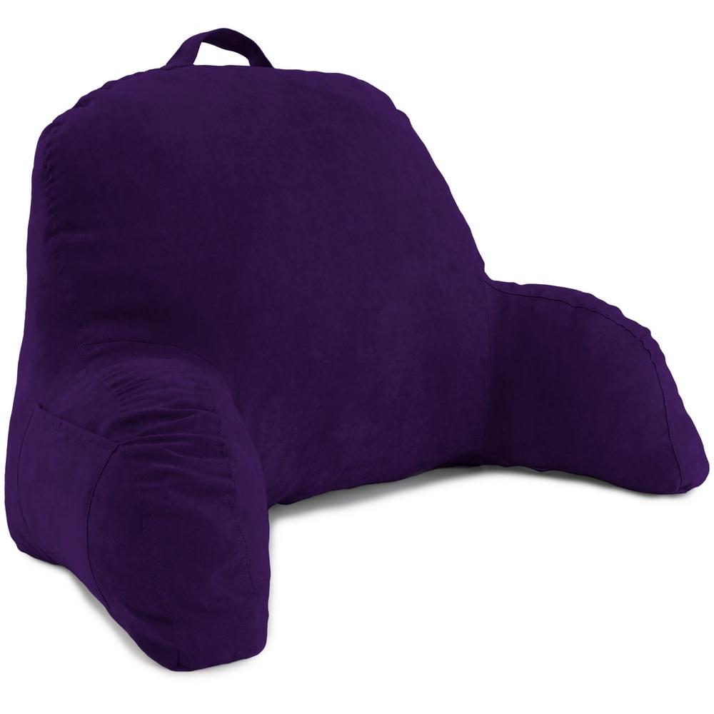 Deluxe Comfort Microsuede Bed Rest Reading and Bed Rest Lounger â Sitting Support Pillow Soft
