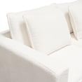 thumbnail image 5 of Diamond Sofa IVY2SC1ACWH Ivy Modular Sofa with Faux Shearling & Feather Down Seating, White - 3 Piece, 5 of 7
