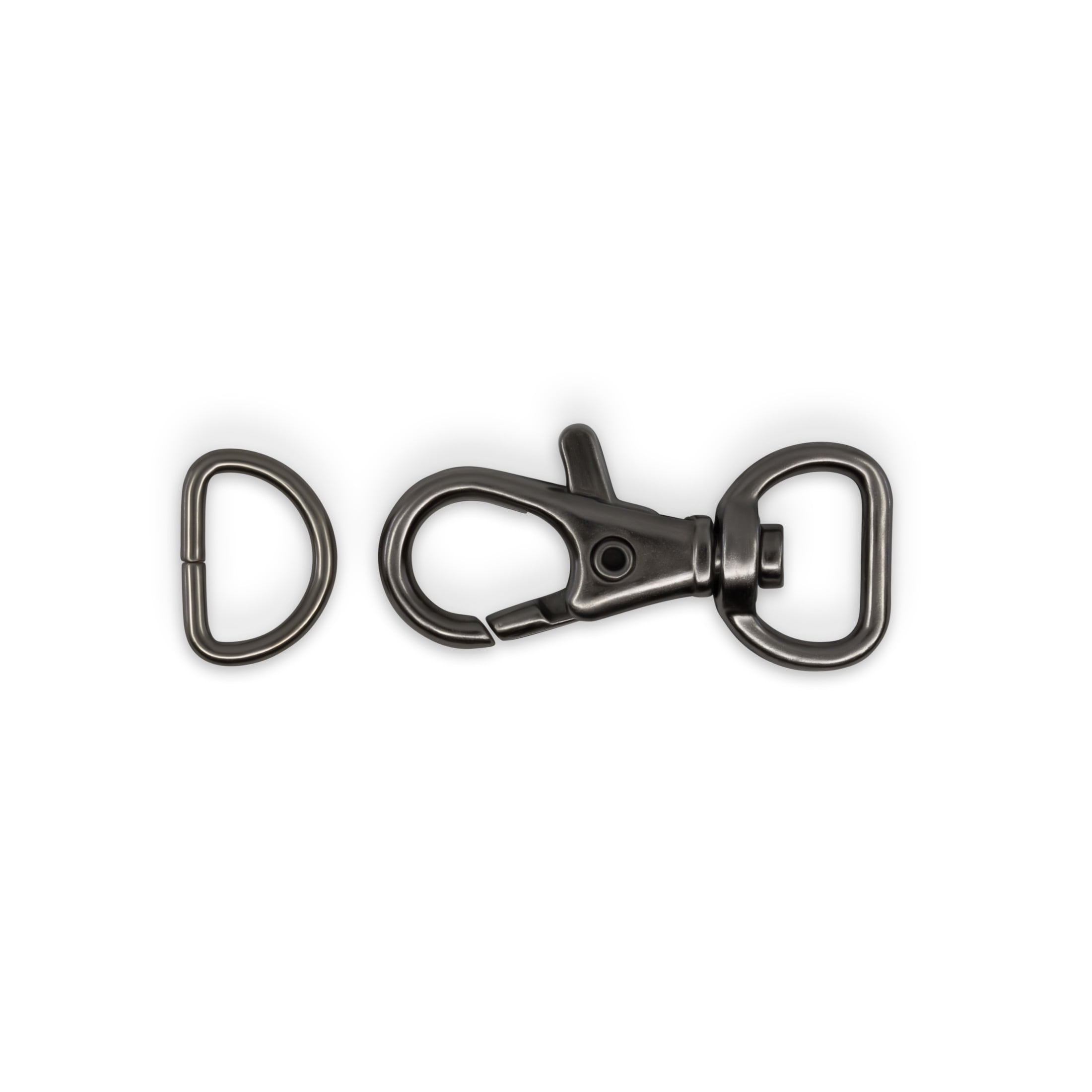Dritz 1/2" Swivel Hooks & D-Rings, 12 Sets, Gunmetal