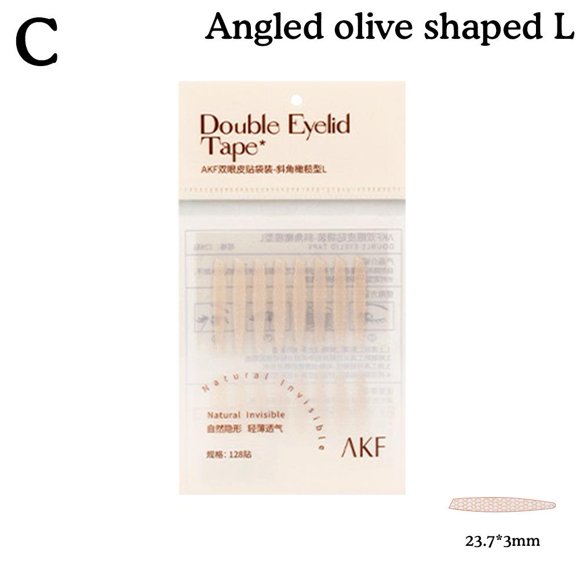 Akf Autocollants Double Paupière Oblique Olive Invisible Naturel Sans Trace Paupières Enflées Intérieur Double Autocollants Spéciaux pour les Yeux Abordables Authentiques