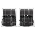 thumbnail image 2 of Kit de panel solar flexible Panel de carga solar antirreflujo impermeable flexible de silicio monocristalino 2x15W, 2 of 9