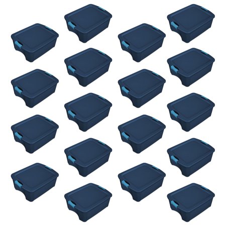 - Sterilite 12 Gallon Latch and Carry Storage Tote, True Blue | 14447406 (18 Pack)