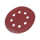 thumbnail image 3 of Discos de desbaste - 10 piezas 125 mm discos de lijado rojos de forma redonda con 8 orificios(180#), 3 of 3