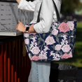thumbnail image 4 of Wukai Rose Flowers Print Zipper Bag,large Beach Tote Bag,Waterproof Sandproof Bag,Grocery and Picnic Tote Travel Bag, 4 of 5