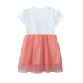 thumbnail image 4 of SXIMEE Toddler Flower Girl Dress Summer Butterfly Short Sleeve Tulle Tutu Dresses for Kids Girls 3-7 Years, 4 of 5