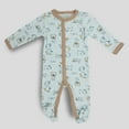 thumbnail image 2 of Baby Gear Baby Boy Baby Girl Gender Neutral Unisex 2 PC Footed Coverall Set, Sizes Newborn-9 Months, 2 of 5