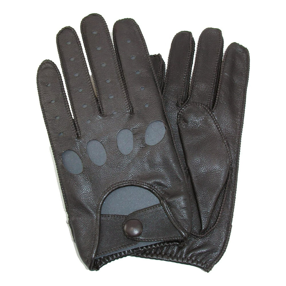 Isotoner - Size Large Mens Classic Leather Unlined Driving Gloves ...