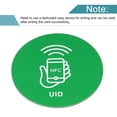 thumbnail image 4 of Uxcell UID 13.56MHz Rewritable Back Adhesive NFC Tags Stickers RFID Label Green 2 Pack, 4 of 6