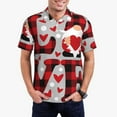 thumbnail image 3 of Rocae Buffalo Plaid Love And Gnome for Men's Short Sleeve Polo Shirt, Quick Drying Performance Moisture Wicking Sports Men's Golf Shirt Small, 3 of 9