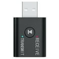 thumbnail image 2 of Teissuly USB Bluetooth 5.0 Audio Transmitter-Receiver Adapter 3.5mm for TV PC Car AUX US, 2 of 9