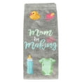 thumbnail image 4 of MeMoi Mama In the Making Greeting Card Socks - Womens - Female, One Size, Med Gray Heather, 4 of 6