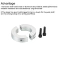 thumbnail image 4 of Uxcell Shaft Collar 1.38 Inch Bore Double Split Aluminum Clamping Collar Shaft Collars with Set Screw Silver Tone, 4 of 4
