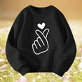 thumbnail image 5 of Gelikeya Oversized Girls Sweatshirt Valentines Day Crew Neck Funny Sweatshirts Trendy Oversized Loose Winter Clothes & 4-6 Years, 5 of 5