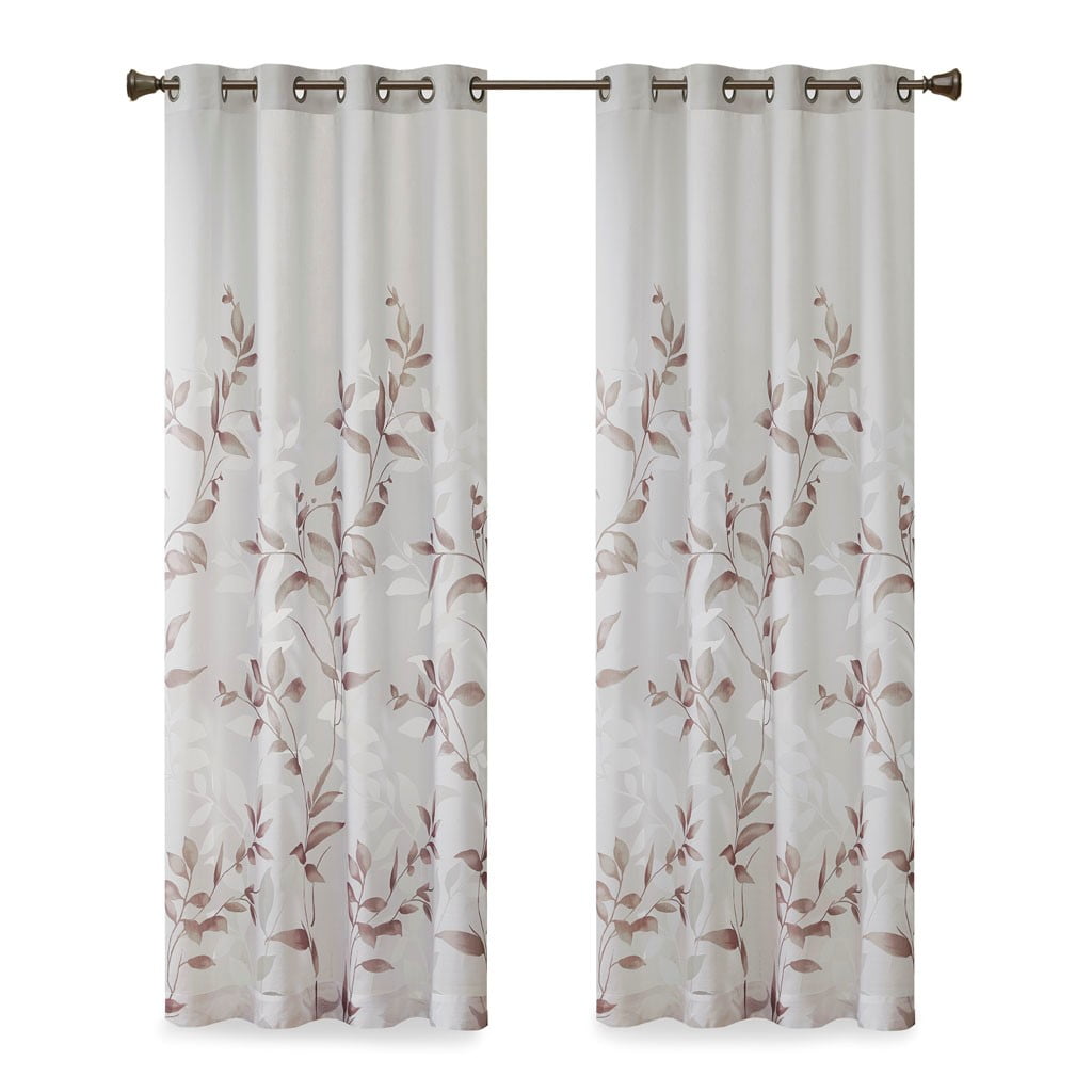 MAYEERTY Modern Fashionable and Practical Burnout Printed Curtain Panel