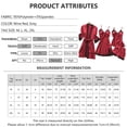 thumbnail image 3 of DYMADE Women Sexy Lingerie Satin Lace Bralette Bra Pants Robe Babydoll Pajamas 3/4 Piece Sleepwear Set, 3 of 3