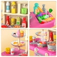thumbnail image 4 of iHaHa Girls Play Kitchen Set for Ages 3-6, Pretend Toys Play Food Kitchen, Christmas Birthday Gifts for Kids Girls 3 4 5 6 Years Old, 4 of 8