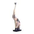 thumbnail image 1 of Escultura de animal, estatua moderna de resina, figura decorativa, adorno de escritorio para escritorio, estantería, dormitorio, entrada, decoración Elefante, 1 of 9