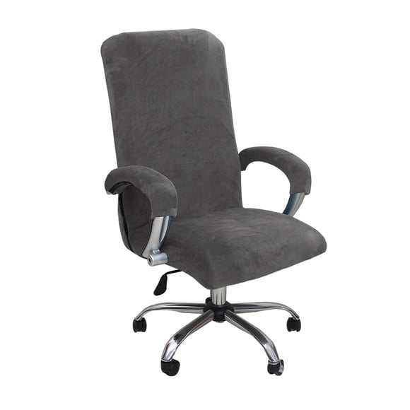 Funda para silla de ordenador Cateissary 3 piezas gris XL antideslizante y a prueba de polvo