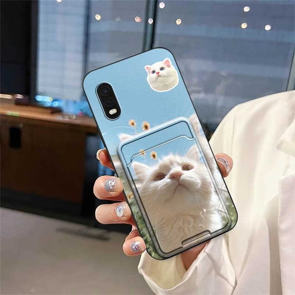 LYM-Phone Case For Samsung Galaxy Xcover Pro, Cat Durable Dog Fashion Design Waterproof Graffiti Card sleeve Cute Dirt-resistant Full wrap Soft case TPU Card slot Anti-knock Back Cover