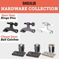 thumbnail image 5 of GHSDFBB Door Stopper Hinge, Black 6 Pack-Heavy Duty Adjustable Hinge Pin Door Stop Hardware with Rubber Bumper Tips, 5 of 5
