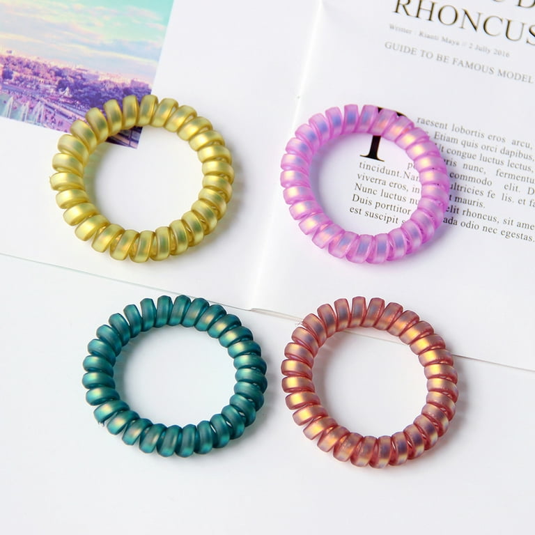 Candy Color Free Samples Color Zipper Phone Cord Hair Tie Storage Box Color  Frosted Cable Tie Cute Cable - China Spiral Hair Ties and Telephone Wire  Hair price