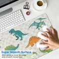 thumbnail image 4 of Long Mouse Pads for Desk,Dinosaurs Pattern Desk Mats on Top Of Desks, Desk Mouse Pad Extra Large with 3mm Non-Slip Base and Stitched Edge for Gaming,Office,Work,Home 31.5"x11.8", 4 of 6