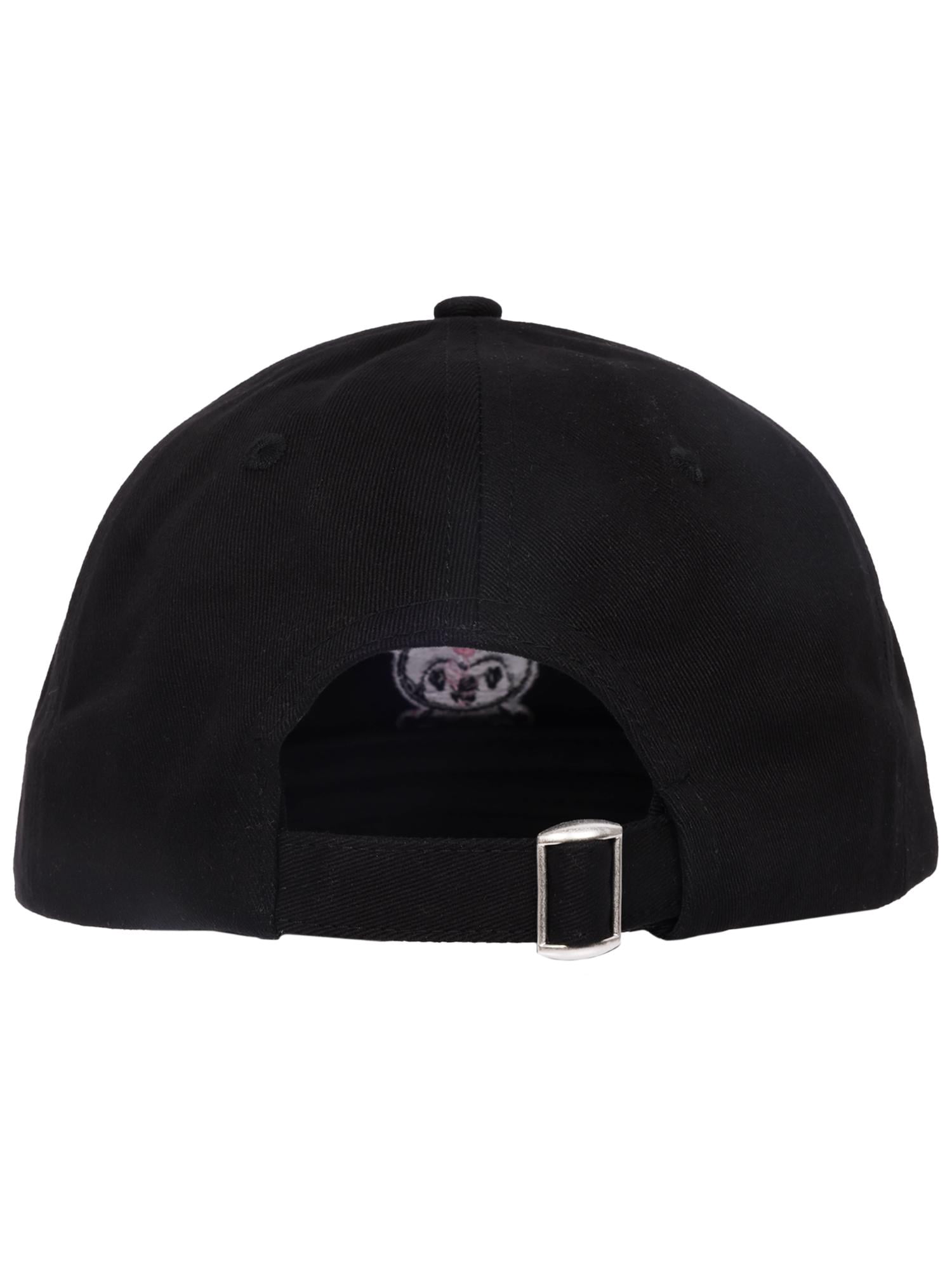 Kuromi Chenille Patch "Dad" Cap, Black, One Size Fits Most
