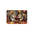 thumbnail image 3 of Yhmxh Fall Thanksgiving Welcome Doormat, Autumn Harvest Decorative Front Door Mat, Pumpkin Maple Leaf Pattern Entry Floor Rug, Seasonal Non‑Slip Doormat for Porch Entrance Indoor Outdoor, 3 of 6