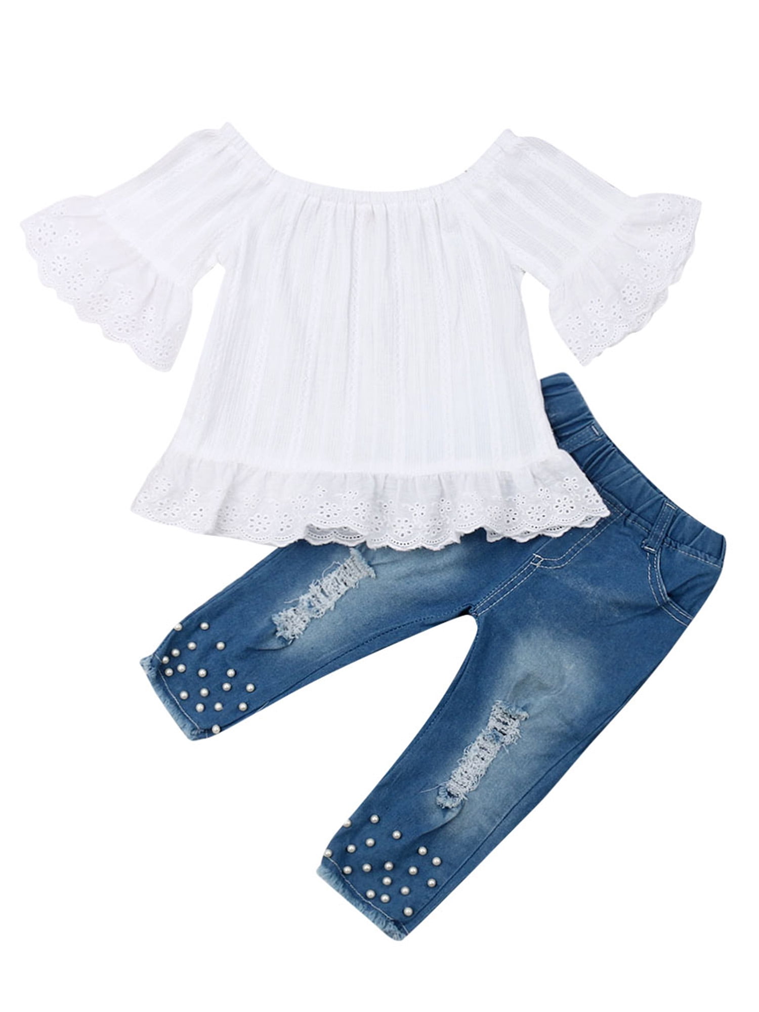 denim clothes for baby girl