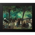 thumbnail image 2 of Glackens, William 14x12 Black Modern Framed Museum Art Print Titled - The Drive Central Park, 2 of 5