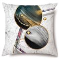 thumbnail image 1 of Peach Skin Geometric Abstract Landscape Pillowcase, Very Suitable For Sofa, Bedroom, Chair, Courtyard Decoration-week, 1 of 4