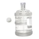 thumbnail image 2 of Contenedor de agua con tapa y asa, botella dispensadora de agua portátil de barril transparente 15L, 2 of 9