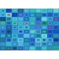 thumbnail image 1 of Ahgly Company Machine Washable Indoor Rectangle Transitional Blue Area Rugs, 8' x 10', 1 of 7