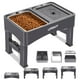 thumbnail image 1 of Cuencos Elevados UPSKY 4 Alturas Ajustables comedero Lento y dispensador de Agua Acero Inoxidable pa, 1 of 7