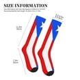thumbnail image 3 of Pr Puerto Rico Flag Compression Socks Circulation Running Athletic Sports for Women Men, 3 of 8