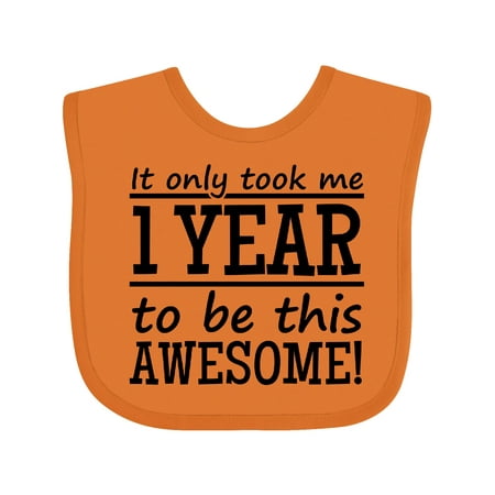 

Inktastic 1 Year to Be This Awesome Gift Baby Boy or Baby Girl Bib