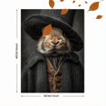 thumbnail image 3 of Witch Bunny Pointed Hat Canvas Spooky Cute Cottagecore Gothic Halloween Wall Art, 3 of 8