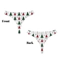 thumbnail image 3 of Balery Buffalo Plaid Christmas Trees Tangas de Algodón para Mujer con Estampado – Ropa Interior Sexy, Transpirable, G-string-4X-Large, 3 of 6