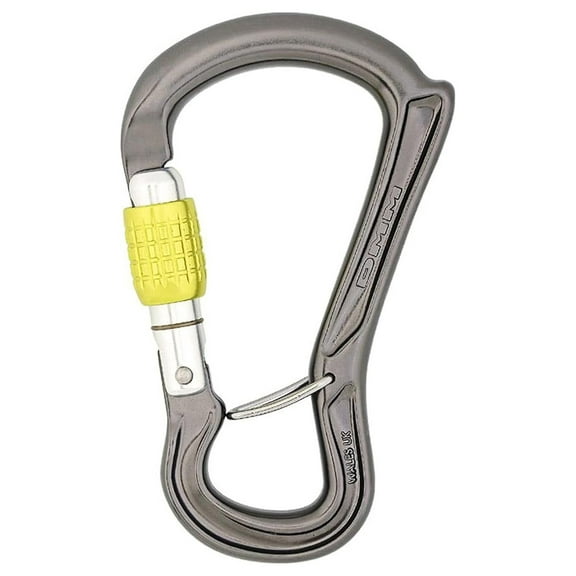 Ceros Screwgate Carabiner - Belay Device Compatible - Rock Climbing, Mountaineering - Secure Locking, One-Handed Operation, Durable Aluminum