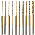 thumbnail image 1 of Micro Twist Drill Bit Set - 10Pcs 0.6mm-2.2mm Tiny Drill Bit 2.35 Shank HSS Mini Engraving Drill Bits Hole Drilling Tool, 1 of 5