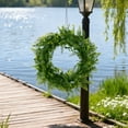 thumbnail image 6 of Fern Leaf Decorative Wreath - Natural Looking Faux Greenery for Indoor and Outdoor Use - Realistic Plant Decor for Year-Round Beauty Without Watering, 6 of 6