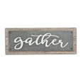 thumbnail image 1 of Cheungs 5425 Metal Wall Art on Wood Plank with Epoxy Printed Text - Gather, 1 of 1