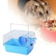 thumbnail image 3 of Jaula de hámster, accesorios pequeños, juguetes de hámster para jerbo, casa de hábitat, juguete para mascotas Azul Zulema Jaula transportadora de hámster, 3 of 4