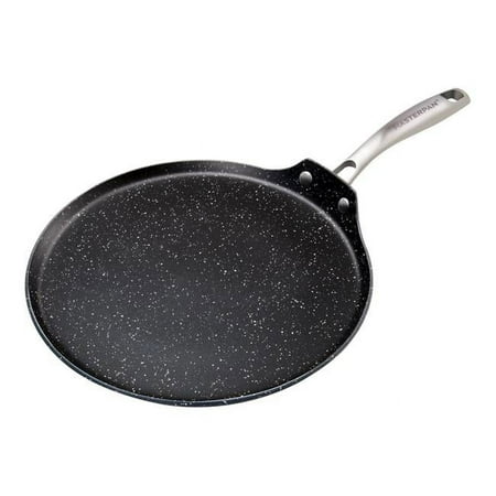 

11 in. Crepe Pan & Non-Stick Aluminium Cookware with Stainless Steel Riveted Handle